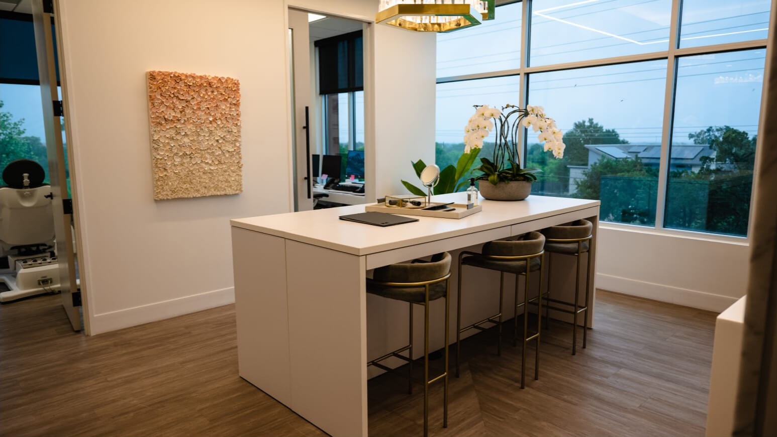 The Piazza Center reception area