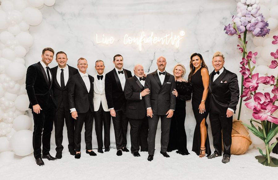 The Piazza staff at an event