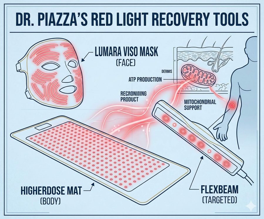 Dr. Piazza's 3 favorite red light devices